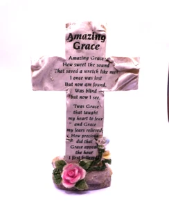 Amazing Grace Cross With Stand - Picture 1 of 7