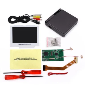 TV OUT Mod Drop in IPS LCD Full 3.0 Inch Screen Kit For GBA SP -White Lens - Bild 1 von 46
