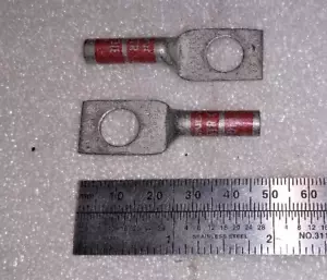 Burndy Ya8C-TC38 Ein-Loch Lug Kompressionsstecker: 8 Kabelgröße - 2 Stück - Bild 1 von 1