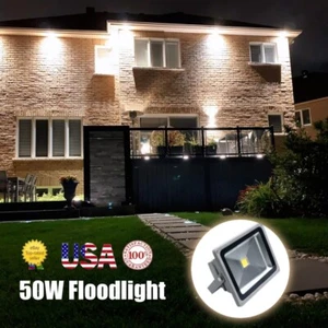 DC12-24V 50W LED Flood Light Outdoor Security Work Spotlights Lamp - Cool White - Picture 1 of 14