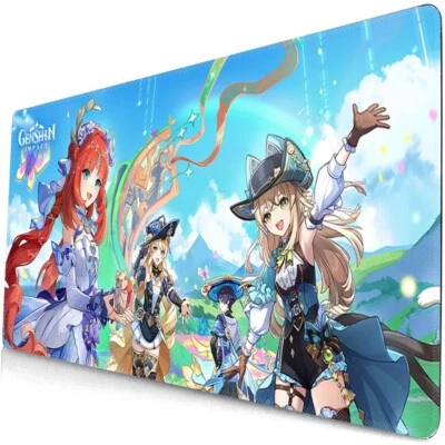  Genshin Impact Kirara RGB Anime Mouse Pad Mat Gaming Playmat Keyboard Mice Pad - Image 1 of 4