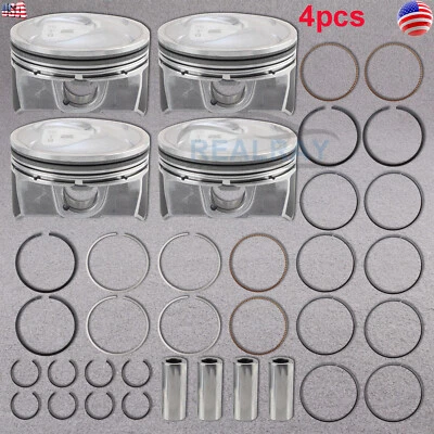 4x Kit de pasador de anillo de pistón de motor para Kia Optima Sorento Sportage 2,4 L L4 2011-2019 Foto 1 de 4