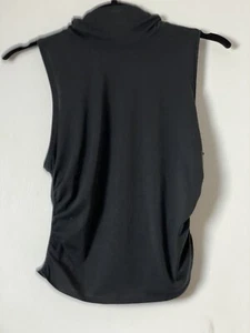 Lululemon women's black turtle neck sleeveless tank top sz xs/s? Kk24 - Picture 1 of 7