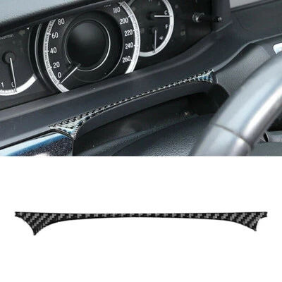 Cubierta de instrumento interior de fibra de carbono para Honda Accord 2013-2017 Foto 1 de 4