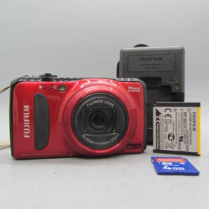 Fujifilm Digital Camera FinePix F500 EXR 16.0MP Red Tested - Picture 1 of 10