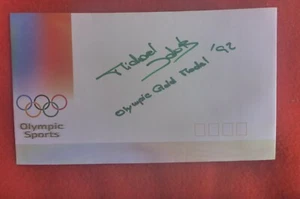 1992 OLYMPIC SHOOTING GOLD MEDALLIST MICHAEL JAKOSITS HANDSIGNED COVER  - Picture 1 of 1