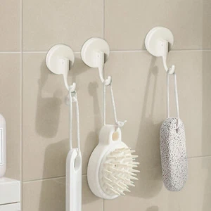 Shower Hook No Drilling Hat Coat Holder Strong Load Bearing Suction Cup security - Picture 1 of 7