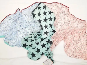 K24) Luxus Designer Plomo O Plata XXL Schal Dreieck Tuch neu 89,90€ Seide Sterne - Picture 1 of 12