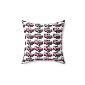 Pink and gray Honda Element Art Spun Polyester Square Pillow, Car Art gift - Picture 1 of 13