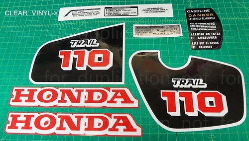 1984 - 1986 CT110 110 trail 9pc Vintage graphics decals stickers ...