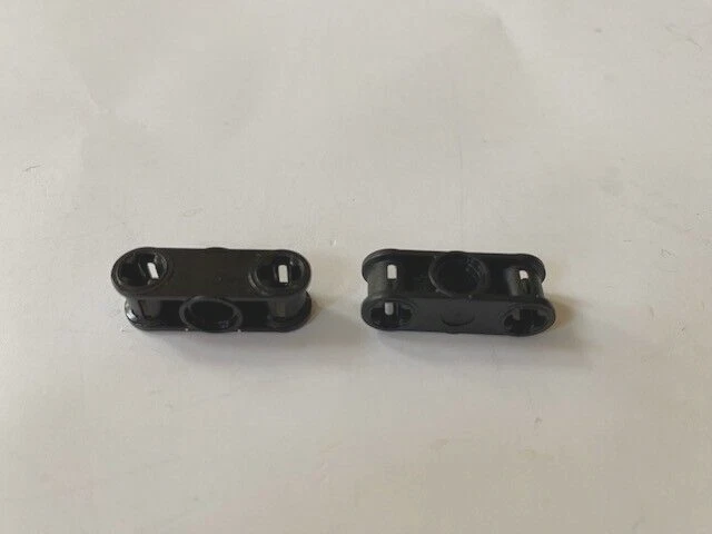 LEGO Parts: Technic, Axle Pin Connector w Center Hole, Prt #32184, Black - 2 Pcs - Image 1 of 1
