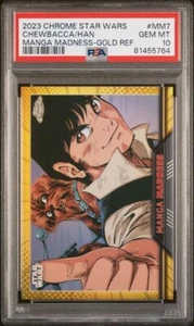 2023 Chrome Star Wars Chewbacca/Han Manga Madness - Gold /50 PSA 10 - Picture 1 of 2