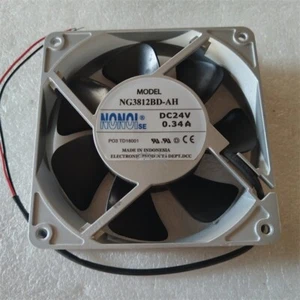 1 PCS NONOIse Fan NG3812BD-AH DC 24V 0.34A 12cm 2 wire aluminum frame fan - Picture 1 of 1