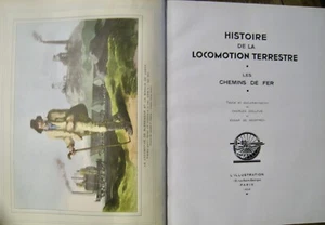 Histoire de la Locomotion Terrestre Les chemins de fer 1935  Eisenbahn - Imagen 1 de 5