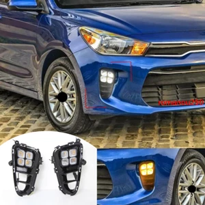 For Kia Rio 2018-2020 LED Driving Lights Turn Signal Lights Front Fog lights 2PC - Bild 1 von 11
