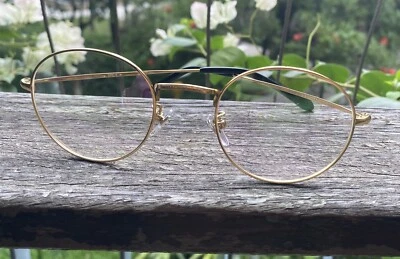 Gafas redondas de titanio puro para hombre gafas doradas ovaladas gafas doradas gafas redondas Foto 1 de 4