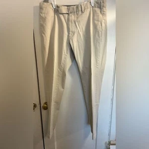 Polo by Ralph Lauren 38 x 30 Cream Colori Dress Pants 100% Cotton - Picture 1 of 10