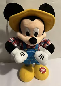 Disney Junior E-I-Oh Mickey Mouse Interactive Plush Toy, Sings Old MacDonald 16’ - Picture 1 of 7