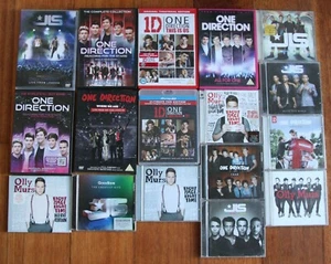 ONE DIRECTION JLS OLLY MURS DVD CD collection - 17x DVDS cds job lot BULK SET - Picture 1 of 1