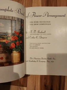 The Complete Book of Flower Arrangement by Rockwell and Grayson (1951,Hardcover) - Picture 1 of 7