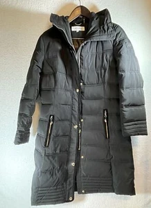 Calvin Klein Woman's Puffer Coat Size Medium Black - Picture 1 of 12