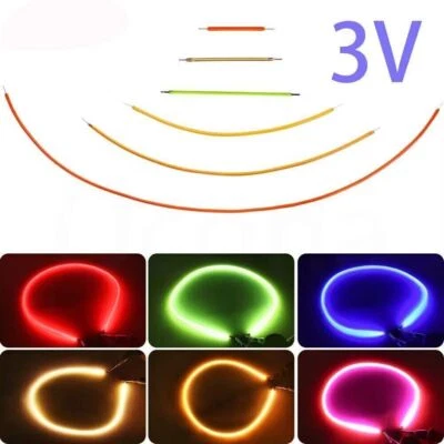 10pcs 3V Flexible LED Filament Lamp 40-300mm For Edison Bulb LED Diode Lamp Part - Image 1 of 4