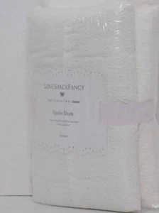 Pottery Barn Teen LoveShackFancy Eyelet Standard Sham,Ivory Nwt - Bild 1 von 3