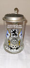 TSV 1860 Mnchen Krug aus glas mit Zinndeckel