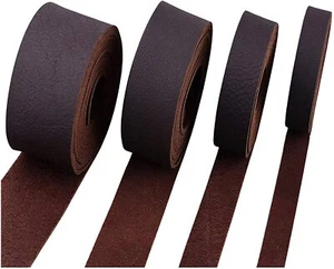 9-10 OZ (3.6-4mm) Latigo COW Leather-1" TO 4'' Wide X 84" Long DARK BROWN STRIP - Picture 1 of 5