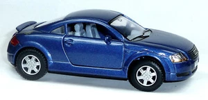 Modello da collezione Audi TT Coupé circa 1:32/12,5 cm blu metallizzato merce nuova di Kinsmart - Foto 1 di 3