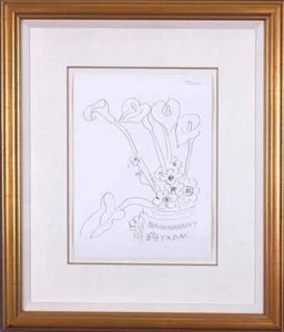 Henri Matisse (After), Untitled (‘Tabac’) - Signed/Dated/Framed - From "Dessins" - Picture 1 of 8