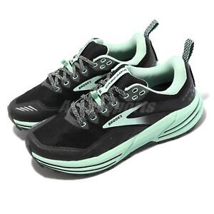Brooks Cascadia 16 D Wide Black Green Women Running Sports Shoes 1203631D-049