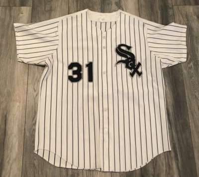Camiseta MLB LaMarr Hoyt LaMarr dos Wilson Chicago White Sox dos anos 80 para Homens XL USA White - Imagem 1 de 4