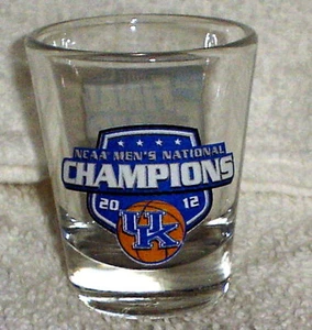 2012 FINAL FOUR UK KENTUCKY WILDCATS NCAA national CHAMPS shot GLASS #1 - Picture 1 of 2