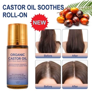 ORGANIC Castor Oil ,Soothing Roll-On forSkin ,massage,hair 50ml - Picture 1 of 10