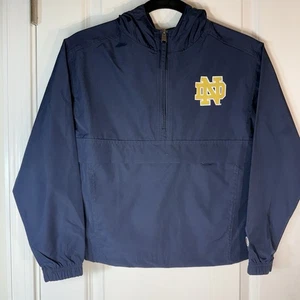 Chaqueta Pullover Notre Dame Juvenil Pequeña Lucha Irlandesa 1/4 Cremallera Bolsa Cortavientos - Imagen 1 de 12