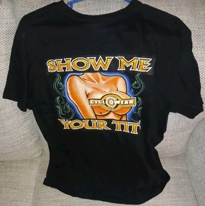 Sturgis 2003 "Show Me Your Tits" Shirt Medium Black Single Stitch USA Vintage - Bild 1 von 5