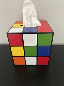 Big Bang Theory Rubix Würfel Design Tissue Box Abdeckung Magnetboden Retro 80er - Bild 1 von 8