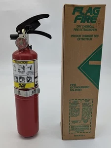 New Flag Fire Multipurpose Dry Chemical Hand Held Fire Extinguisher Made in USA - Picture 1 of 6