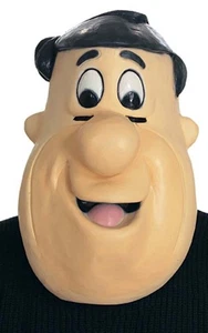 CON LICENCIA FRED FLINTSTONE MÁSCARA ELEGANTE VESTIDO DE HALLOWEEN DISFRAZ ACCESORIO - Imagen 1 de 2