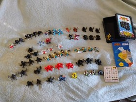 BIG LOT Fistful of Power Battling Action Game Figures (57) With case and extras