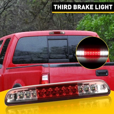 Tercera luz de freno LED blanca + roja apta para Ford F250 F350 Super Duty 99-16 carga Foto 1 de 4