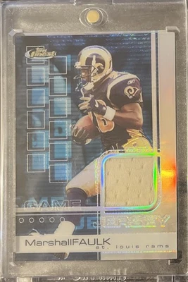2002 Finest Refractors Marshall Faulk JSY/250 - Image 1 of 2