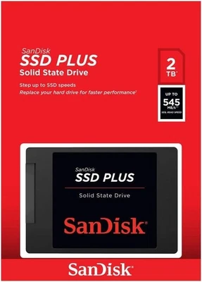 SanDisk SSD Plus 2TB SATA III 2.5" Internal SSD - 545MB/s, 3-Year Warranty - Image 1 of 4