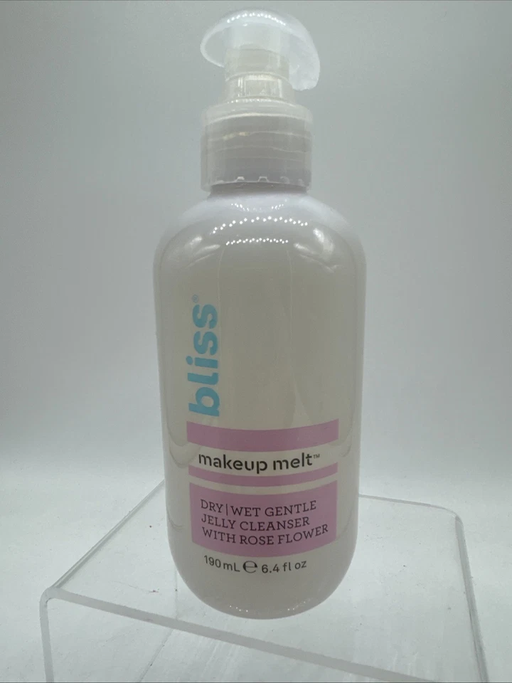 bliss Makeup Melt Jelly Cleanser Dry/wet Skin-rose Flower 6.4oz