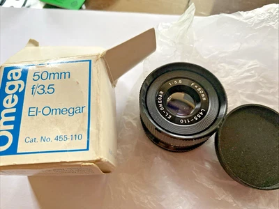 EL-OMEGAR f/3.5 50 mm LENTE DE AMPLIACIÓN L455-110 Simmon Omega LIMPIO LN Foto 1 de 2