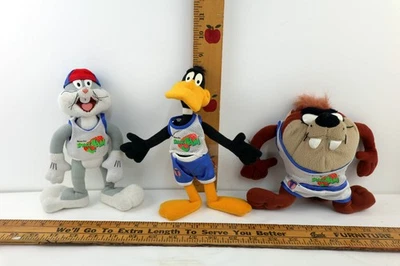 Винтажный Space Jam мелодия отряд лот x 3 Looney Tunes McDonalds плюшевые игрушки жуки, Даффи, Taz - Изображение 1 из 4