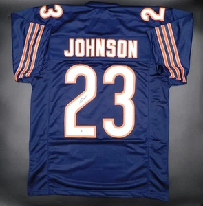 Roschon Johnson Signed Autographed Chicago Bears Blue Football Jersey JSA COA - Picture 1 of 3
