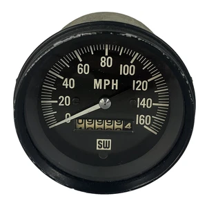 Vintage Stewart Warner Speedo Speedometer Gauge 0-160 MPH hot rod rat race - Picture 1 of 6
