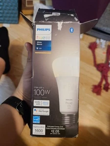 Philips Hue 100W A21 Smart LED Light Bulb - White Works W/Alexa/Google/Free-ship - Picture 1 of 7